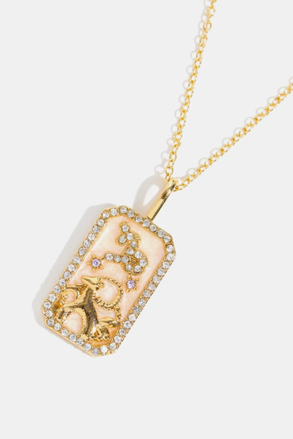 Rhinestone Constellation Pendant Copper Necklace, image 24