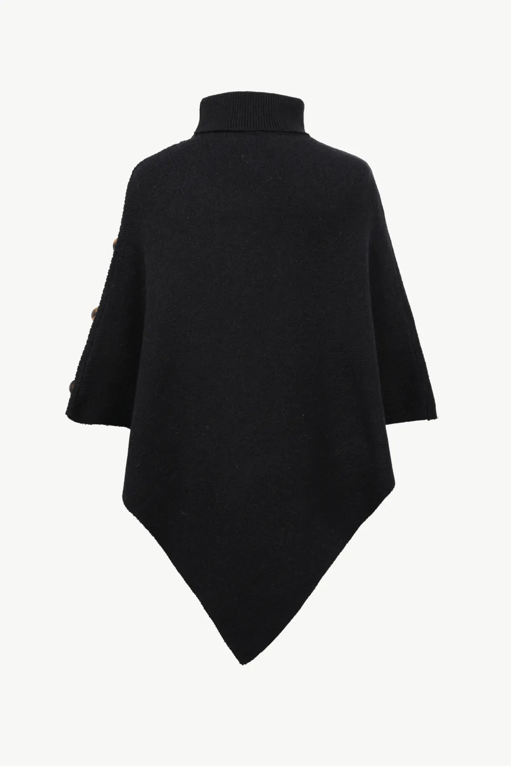 Turtleneck Buttoned Poncho, image 15