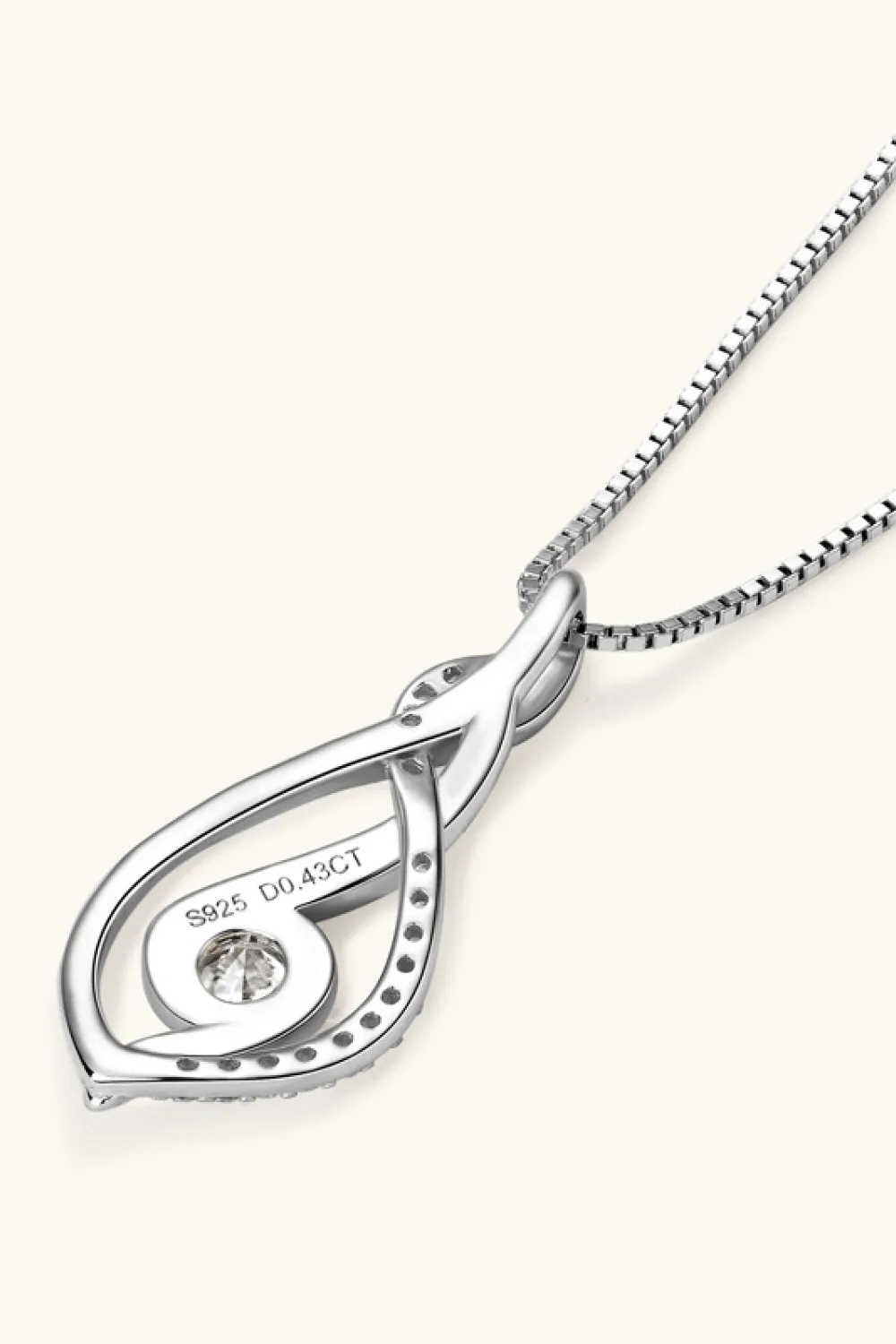 Moissanite 925 Sterling Silver Necklace, image 3