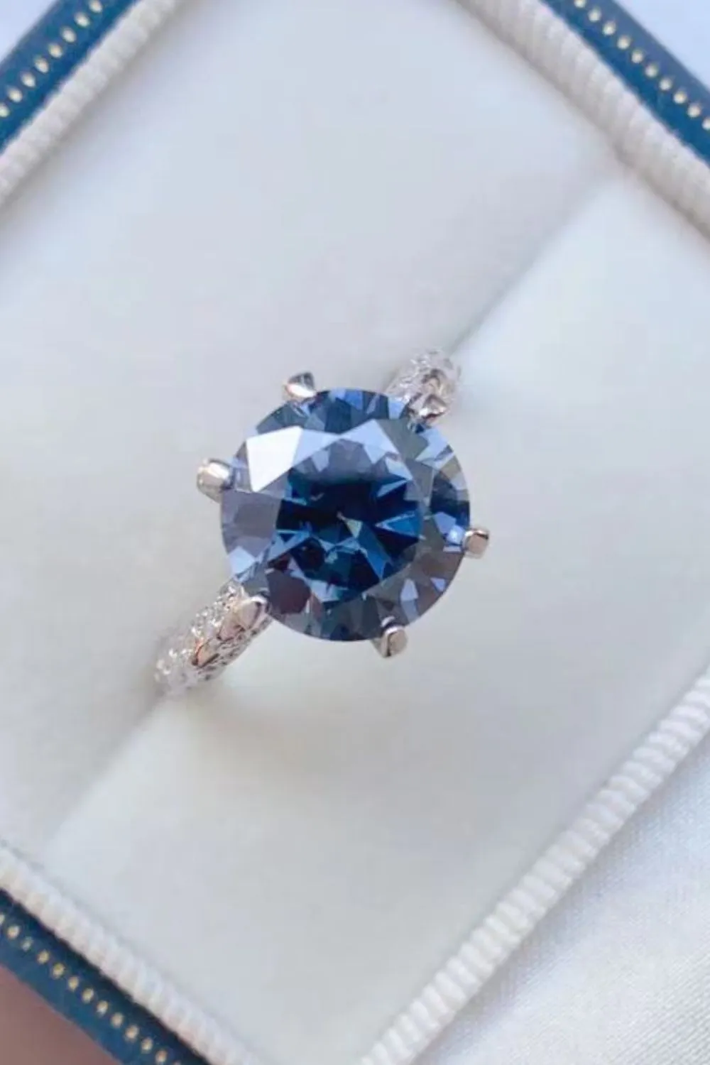 5 Carat Moissanite 925 Sterling Silver Ring, image 2