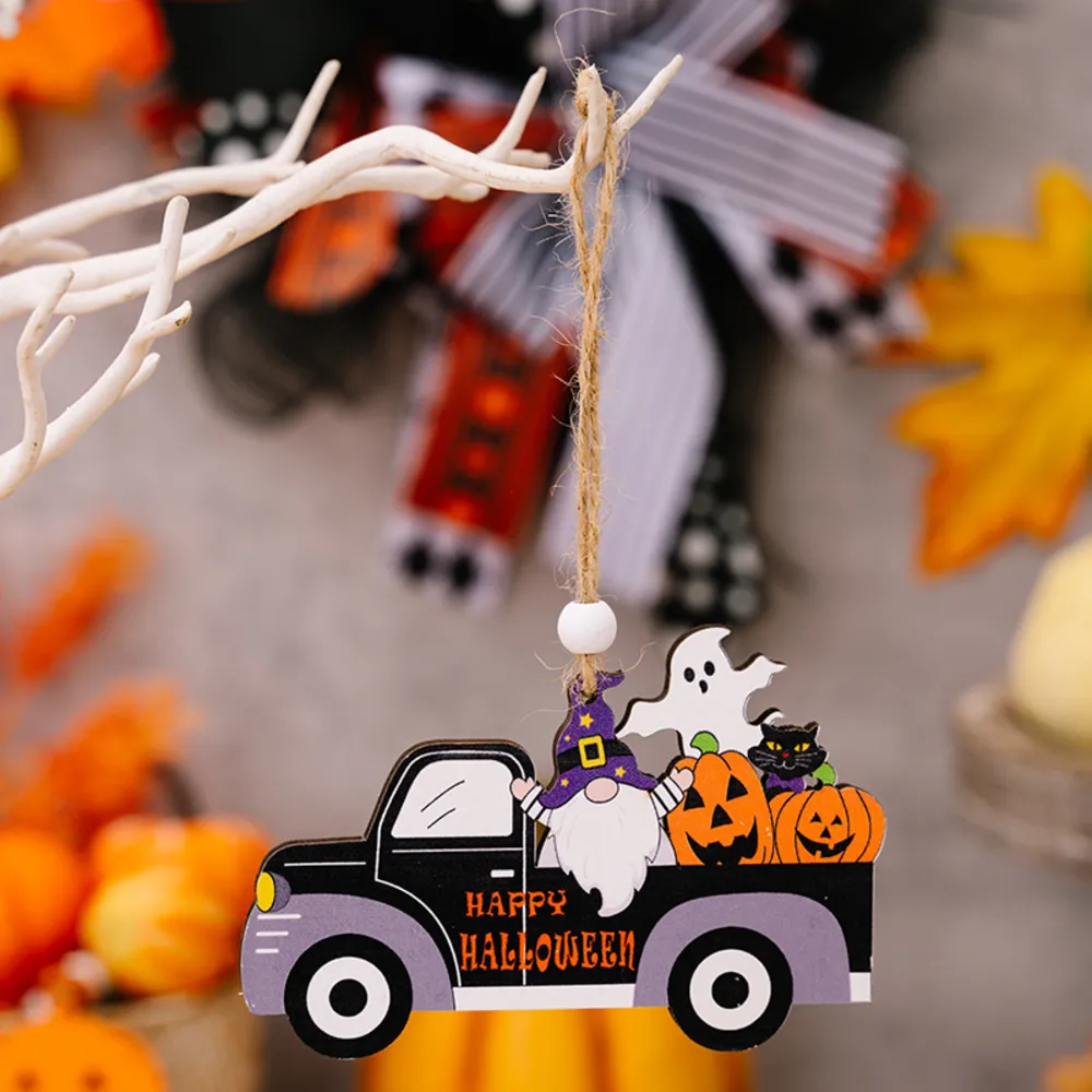 4-Piece Halloween Element Car-Shape Hanging Widgets, image 7