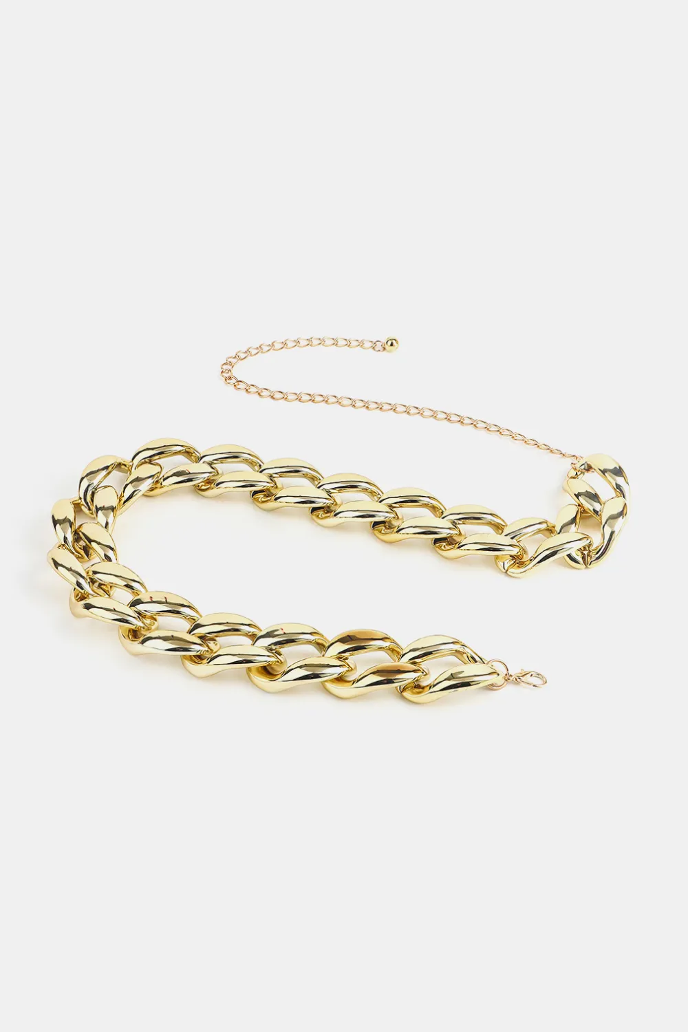 1.2" Width Acrylic Curb Chain Belt, image 2