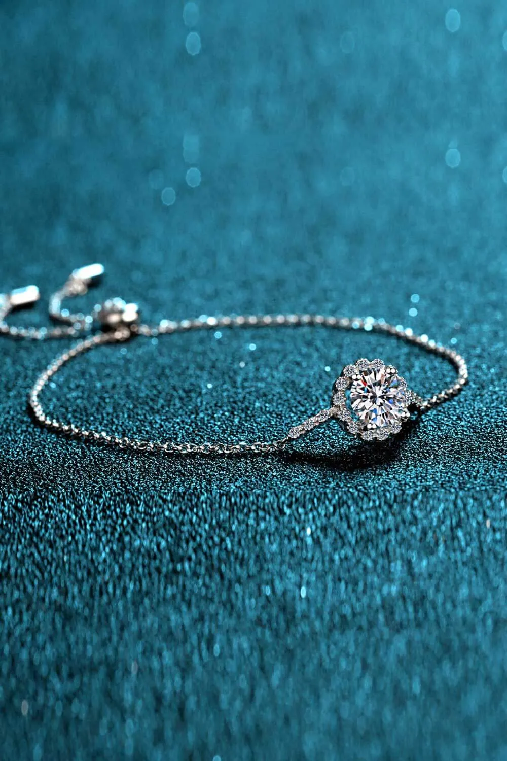 1 Carat Moissanite Chain Bracelet, image 6