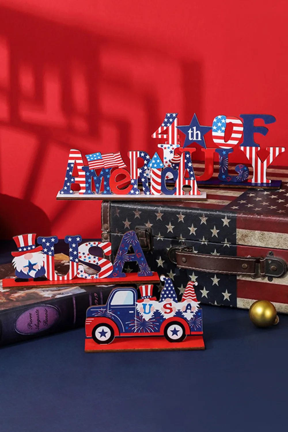 Independence Day Wood Decorative Ornament, image 2