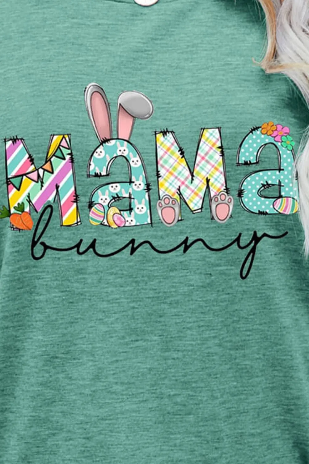 MAMA BUNNY Easter Graphic Tee, image 4