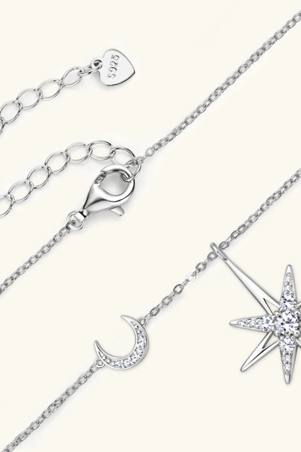 Moissanite 925 Sterling Silver Necklace, image 5