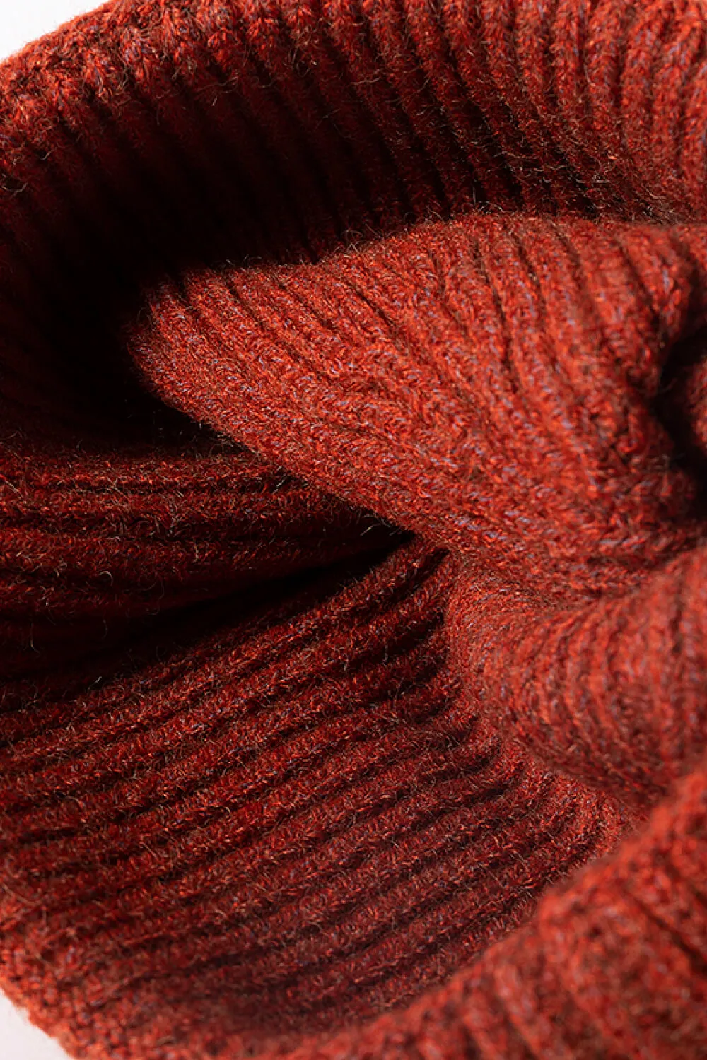 NEWYORK Patch Rib-Knit Cuffed Beanie, image 4