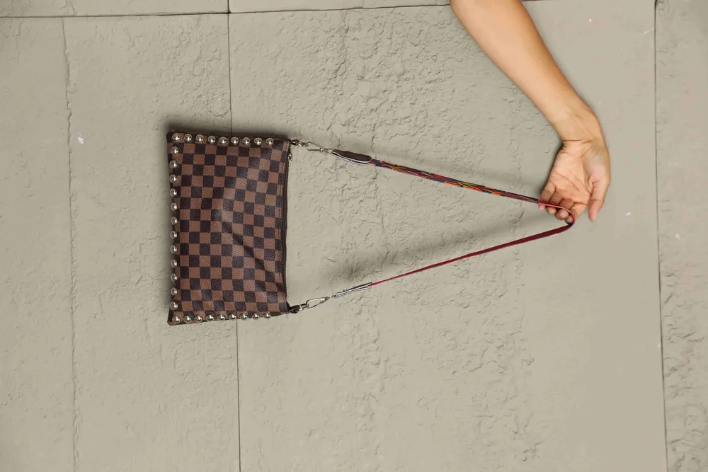 PU Leather Studded Shoulder Bag, image 2