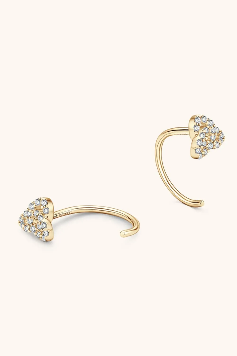 Moissanite 925 Sterling Silver Earrings, image 3