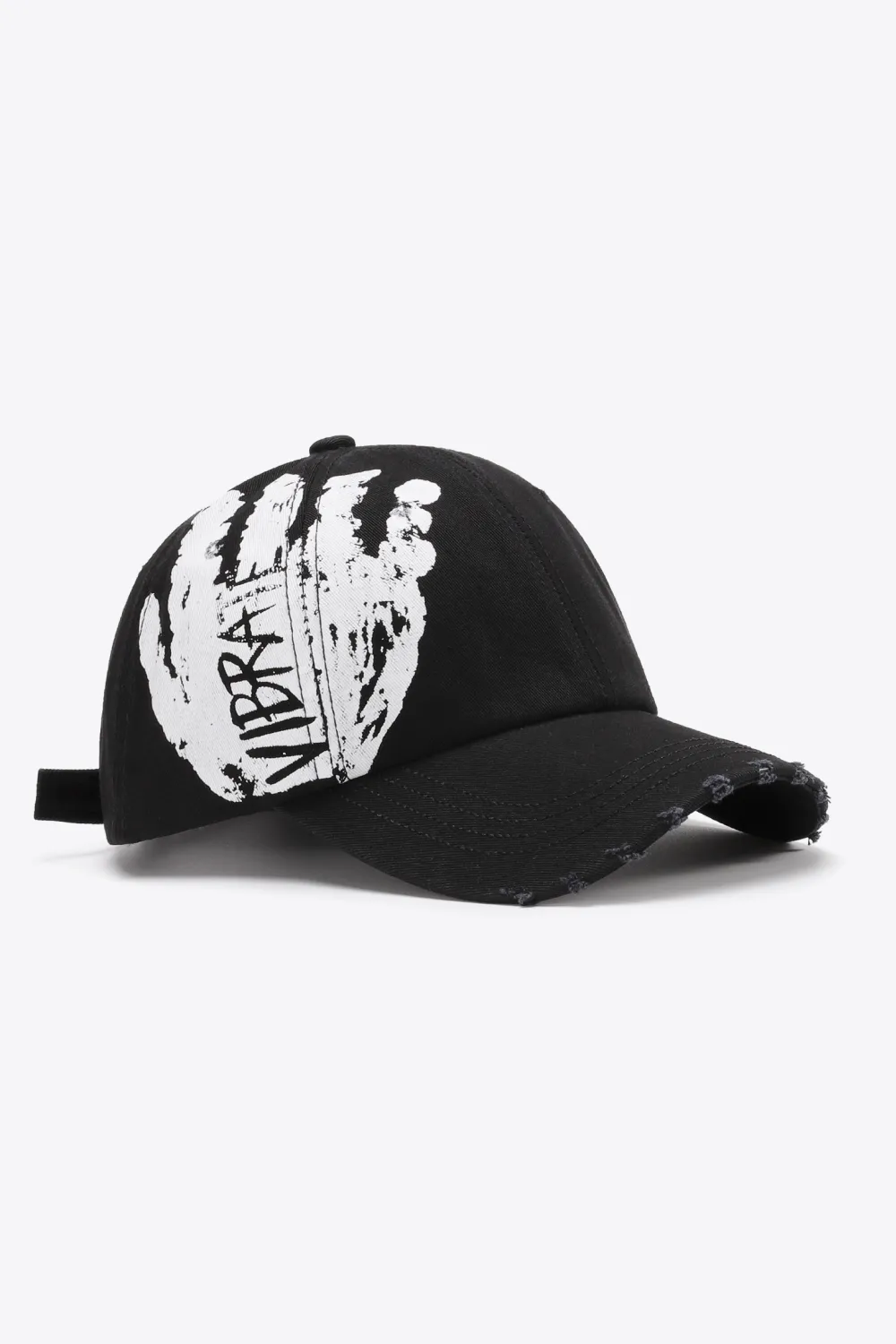 VIBRA Graphic Distressed Adjustable Baseball Cap, image 2