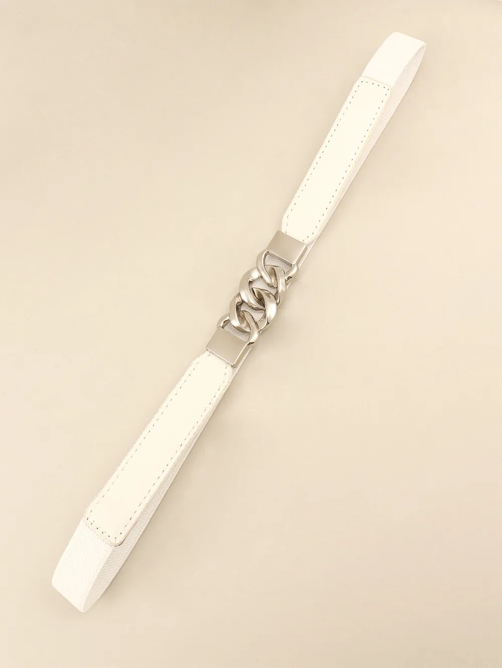 Zinc Alloy Buckle Elastic PU Belt, image 26
