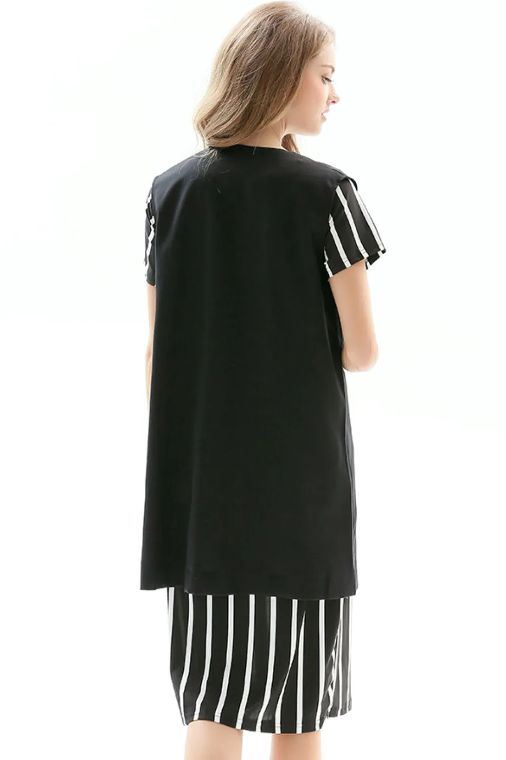 One-Button Sleeveless Longline Blazer, image 3