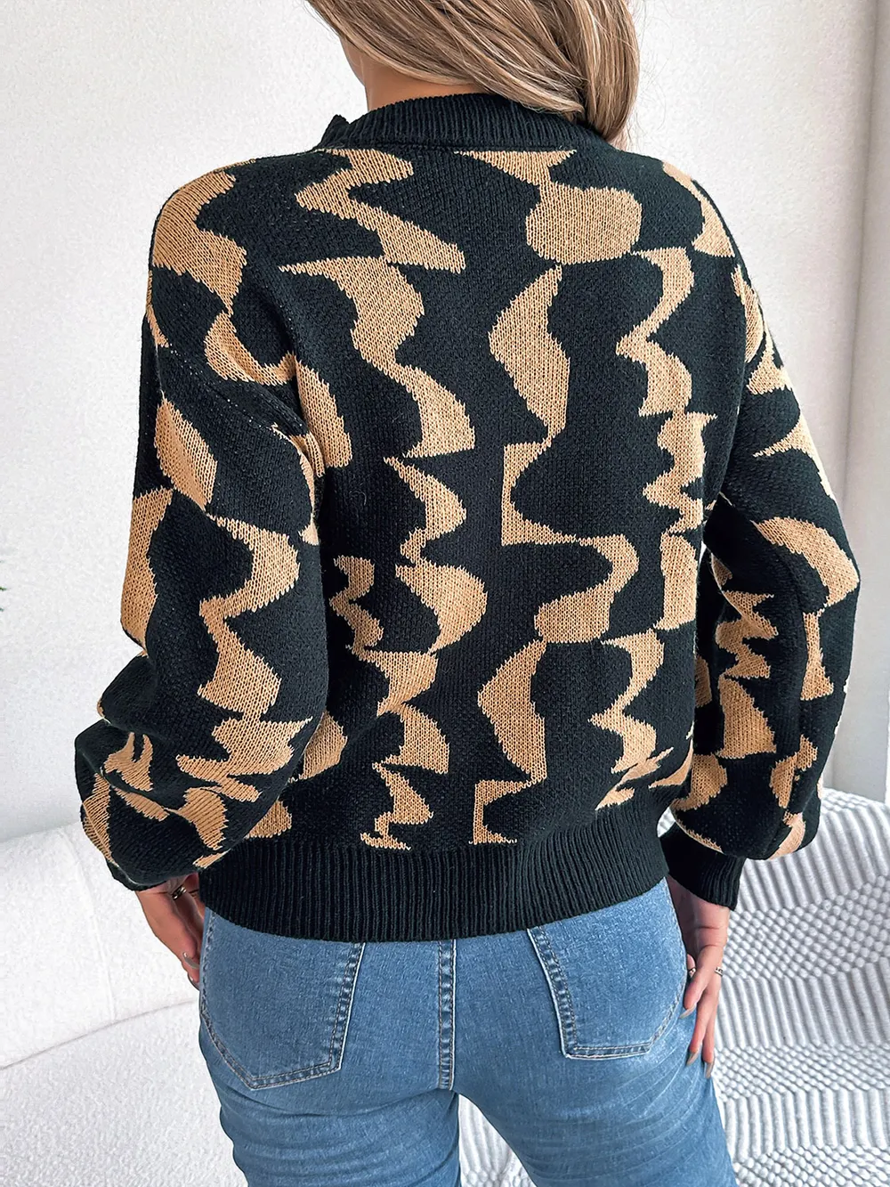 Round Neck Long Sleeve Sweater, image 7