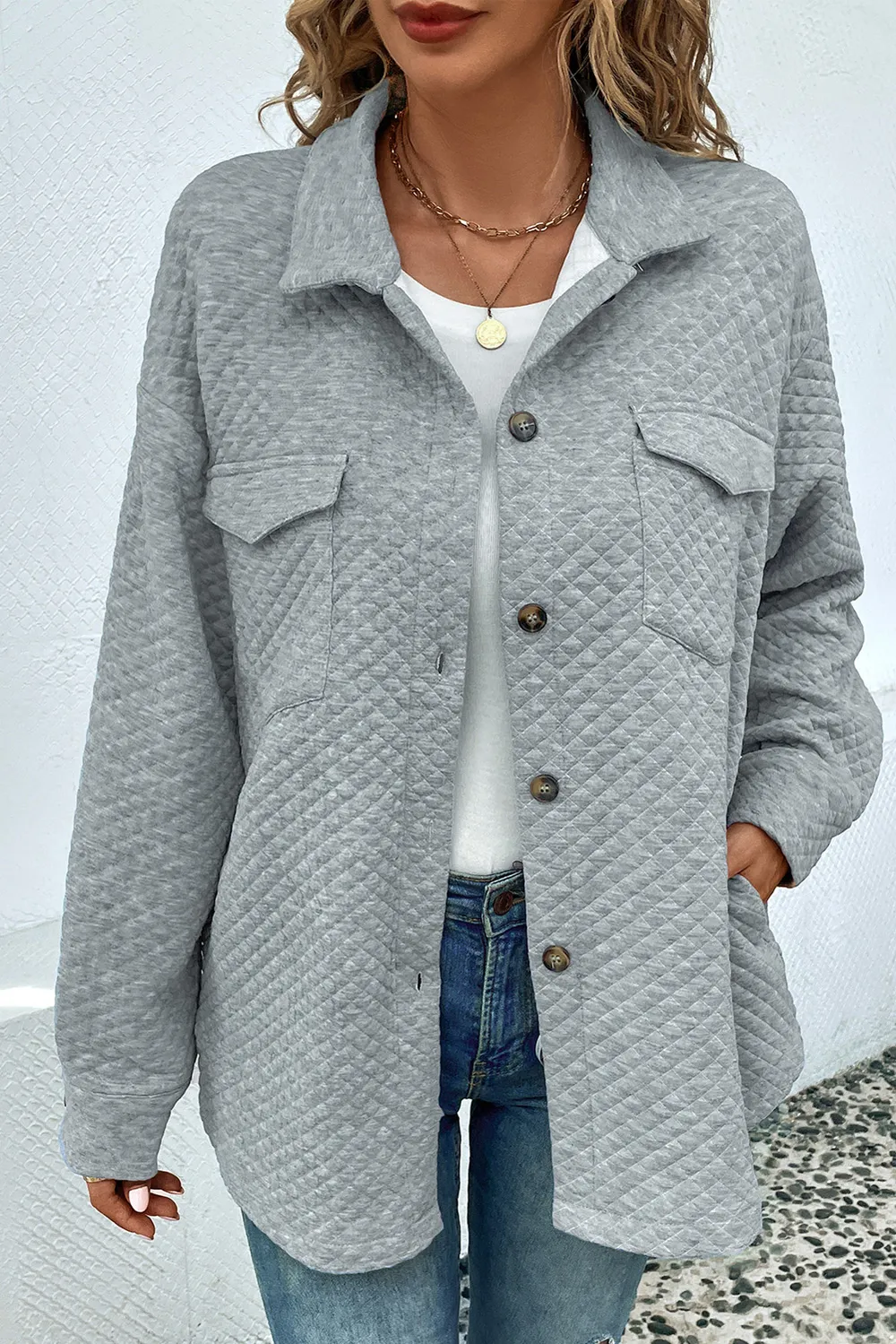 Button Down Collared Jacket, image 2