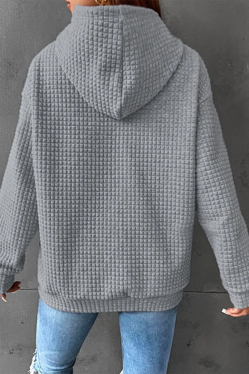 Dropped Shoulder Pocketed Hoodie, image 10