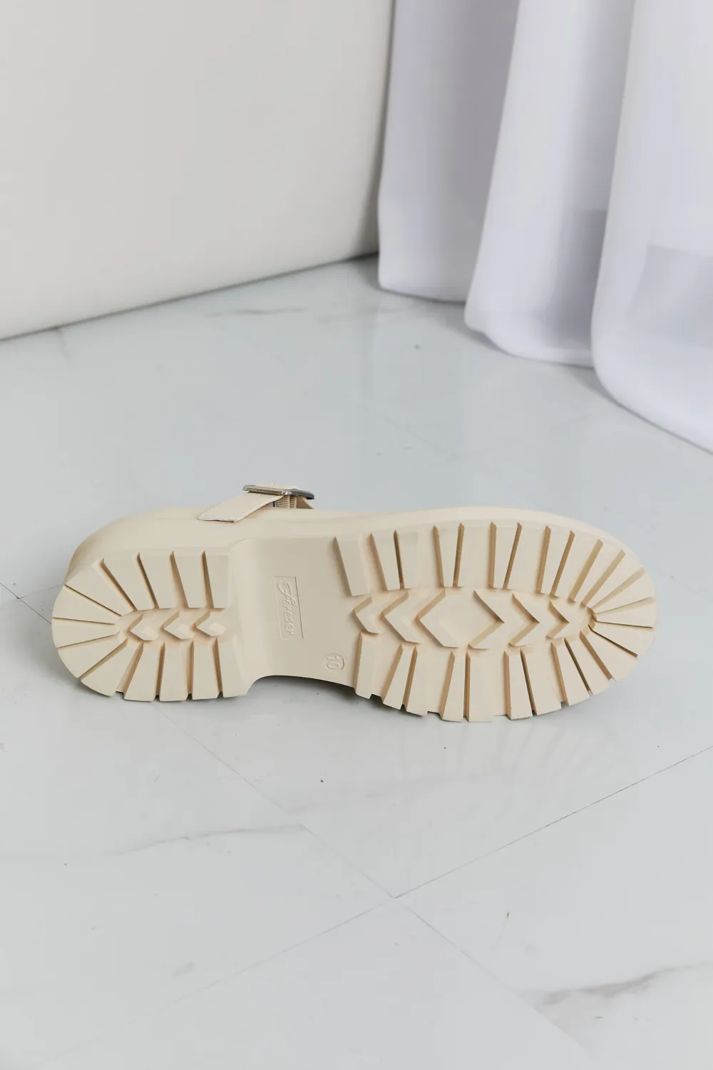 Faux Leather Platform Mary Janes, image 2