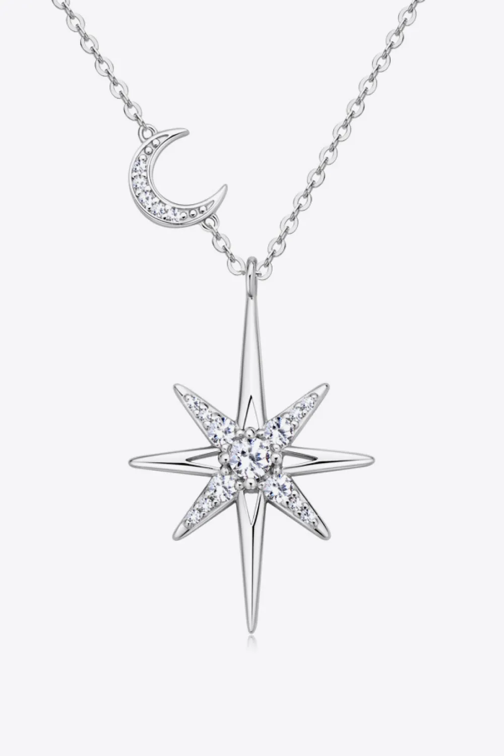 Moissanite 925 Sterling Silver Necklace, image 4