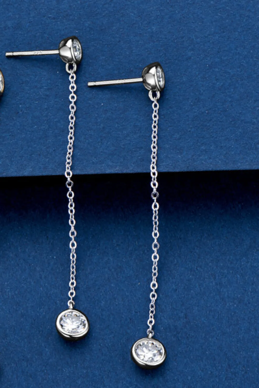 Moissanite Chain Earrings, image 3