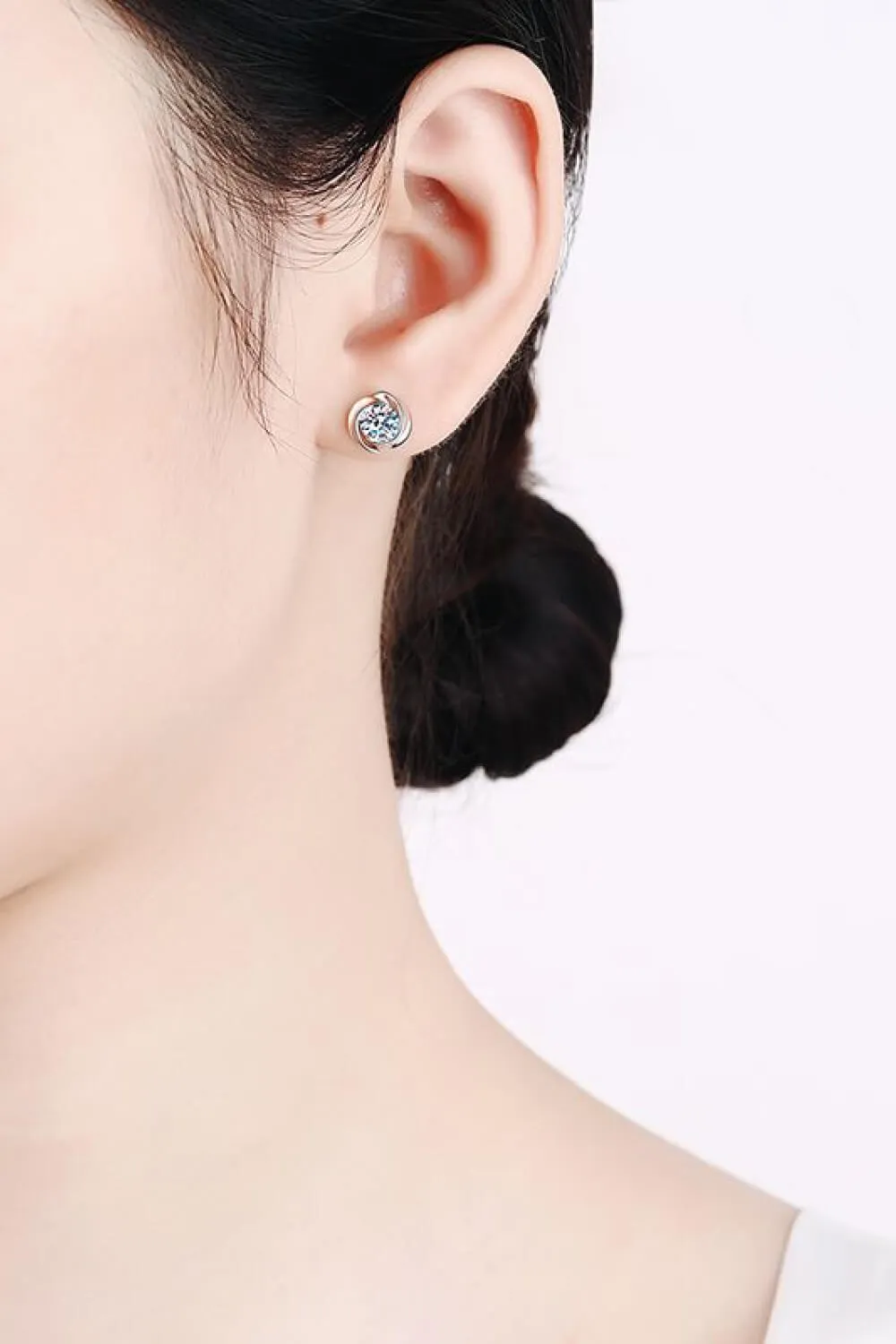 Feeling Fun Moissanite Stud Earrings, image 3