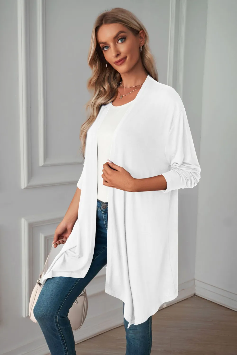Open Front Long Sleeve Cardigan, image 7