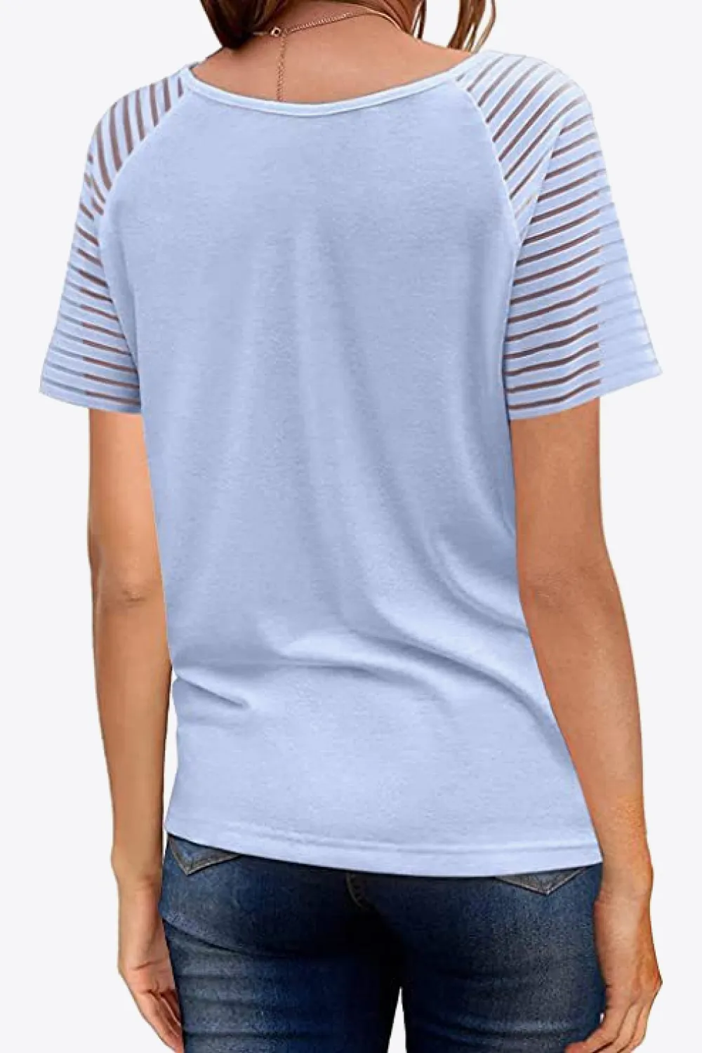 V-Neck Raglan Sleeve Tee, image 11