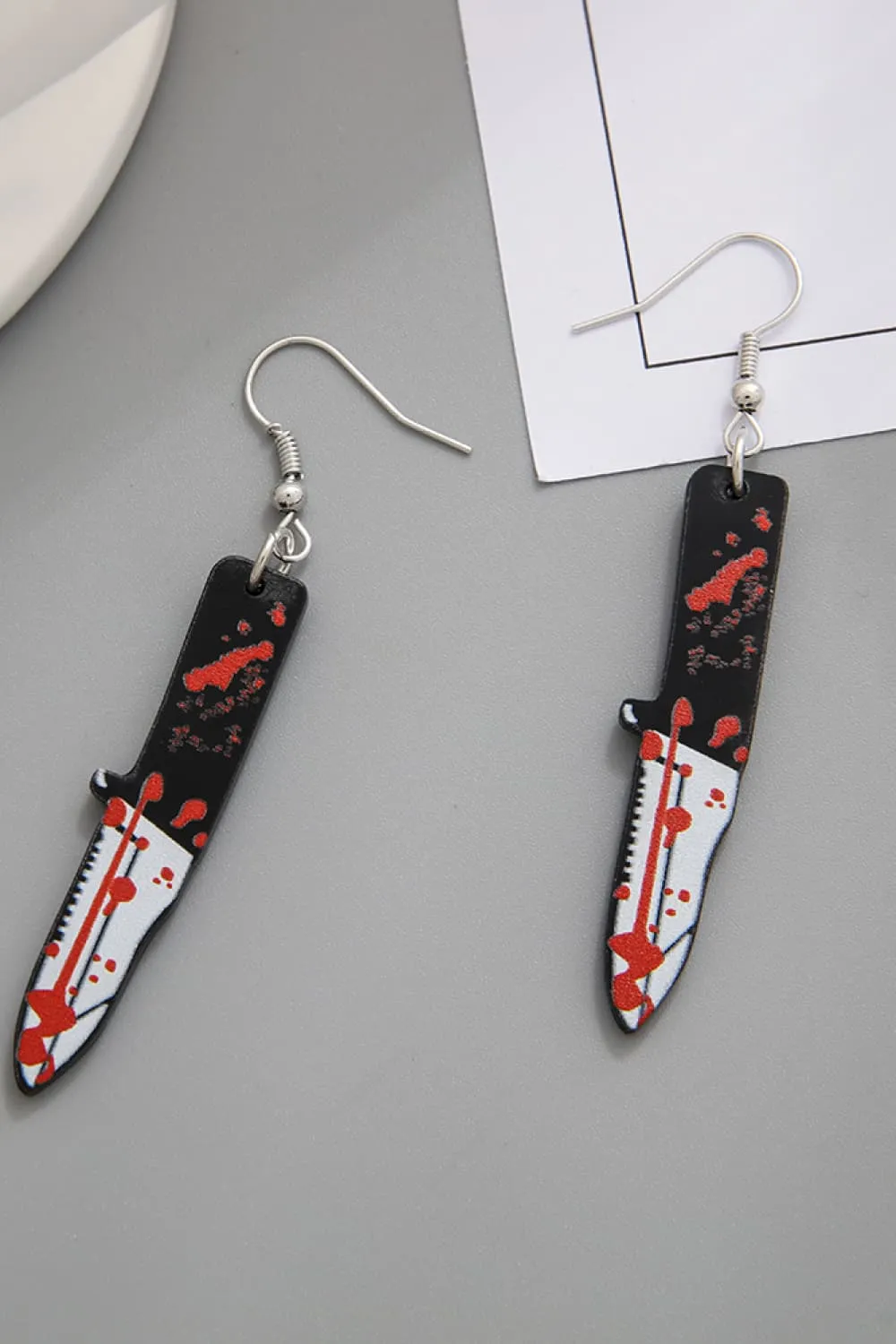Bloody Horror Drop Earrings, image 6
