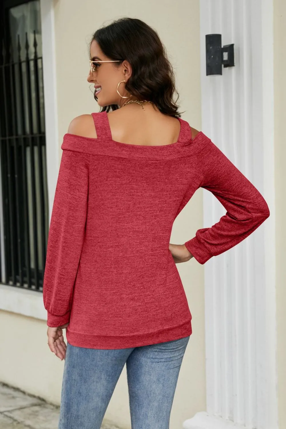 Cutout Cold-Shoulder Top, image 18
