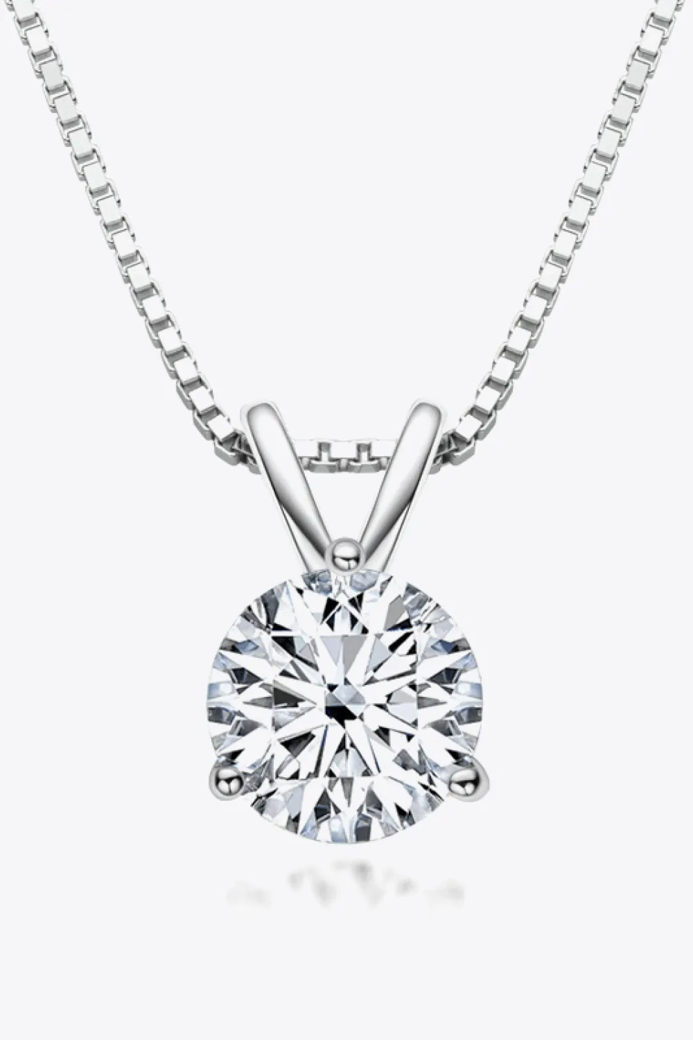 Show Off 1 Carat Moissanite Pendant Necklace, image 2