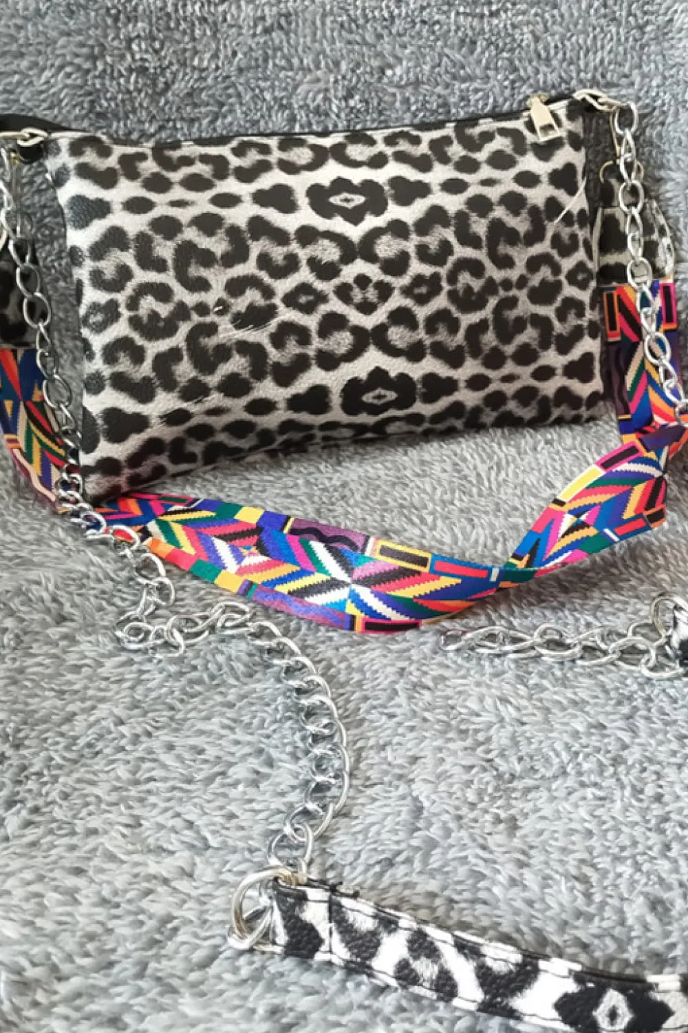 PU Leather Studded Shoulder Bag, image 3