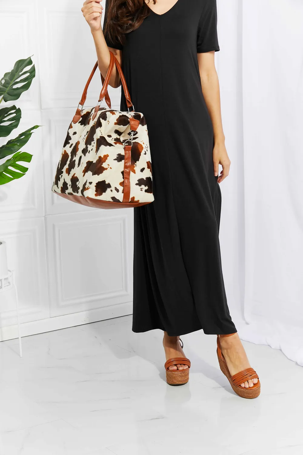 Animal Print Plush Weekender Bag, image 16