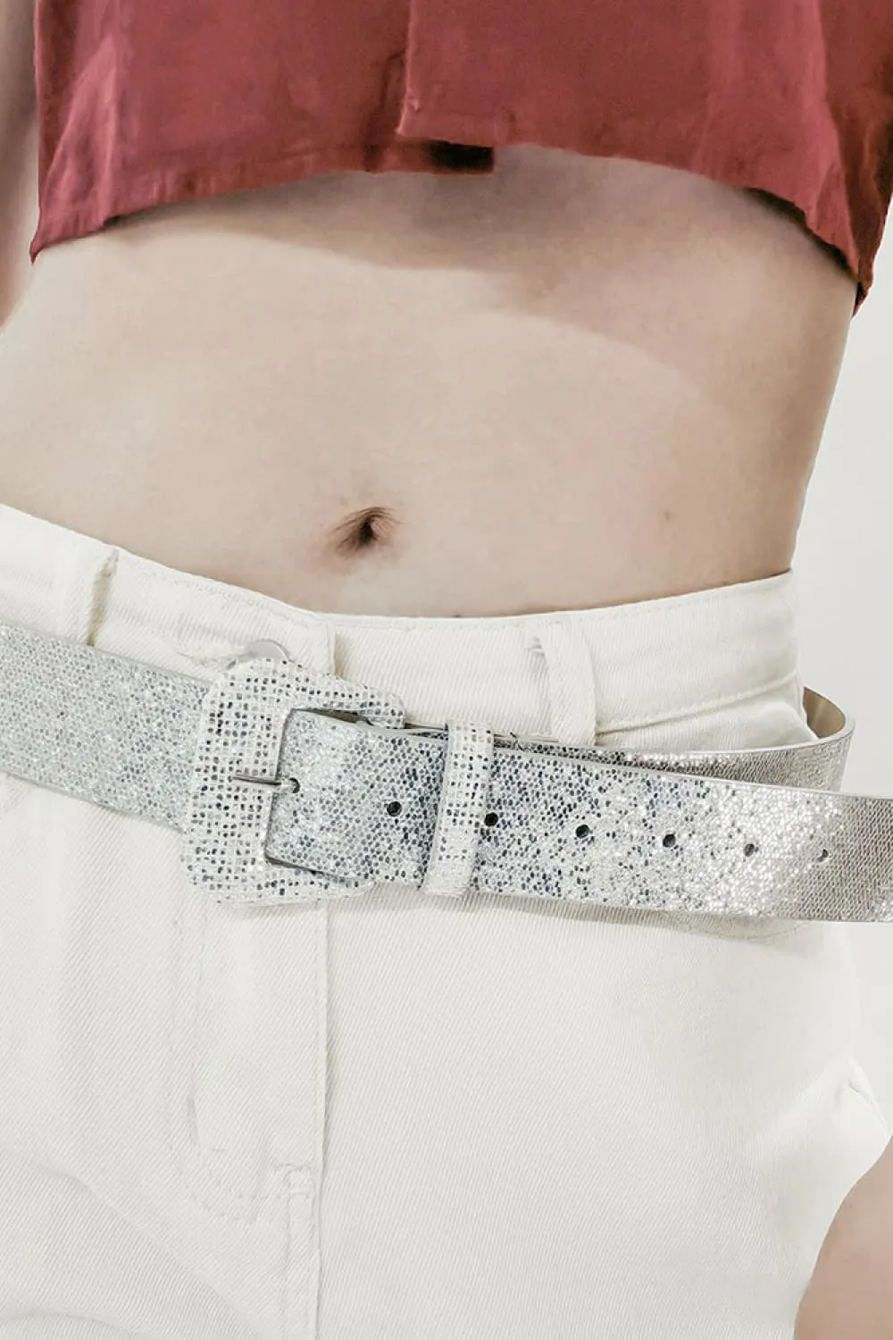 Glitter PU Leather Belt, image 14