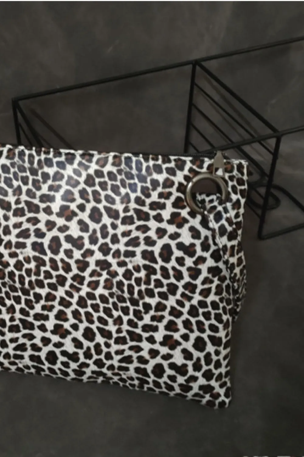 Leopard PU Leather Clutch, image 6