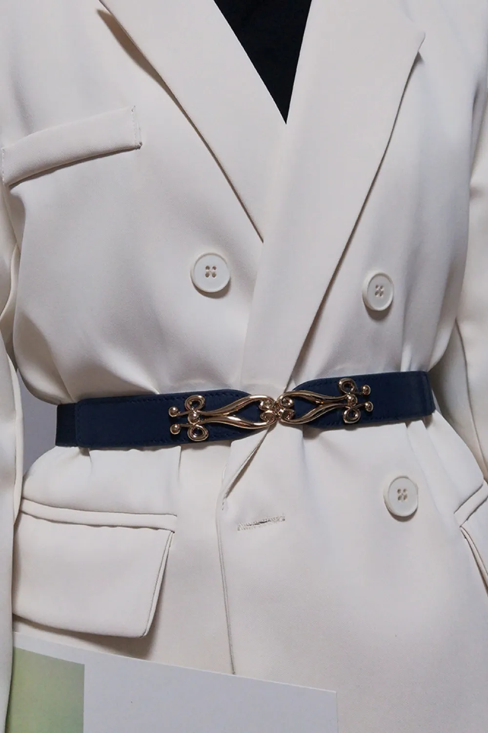 Alloy Buckle Elastic Belt, image 4