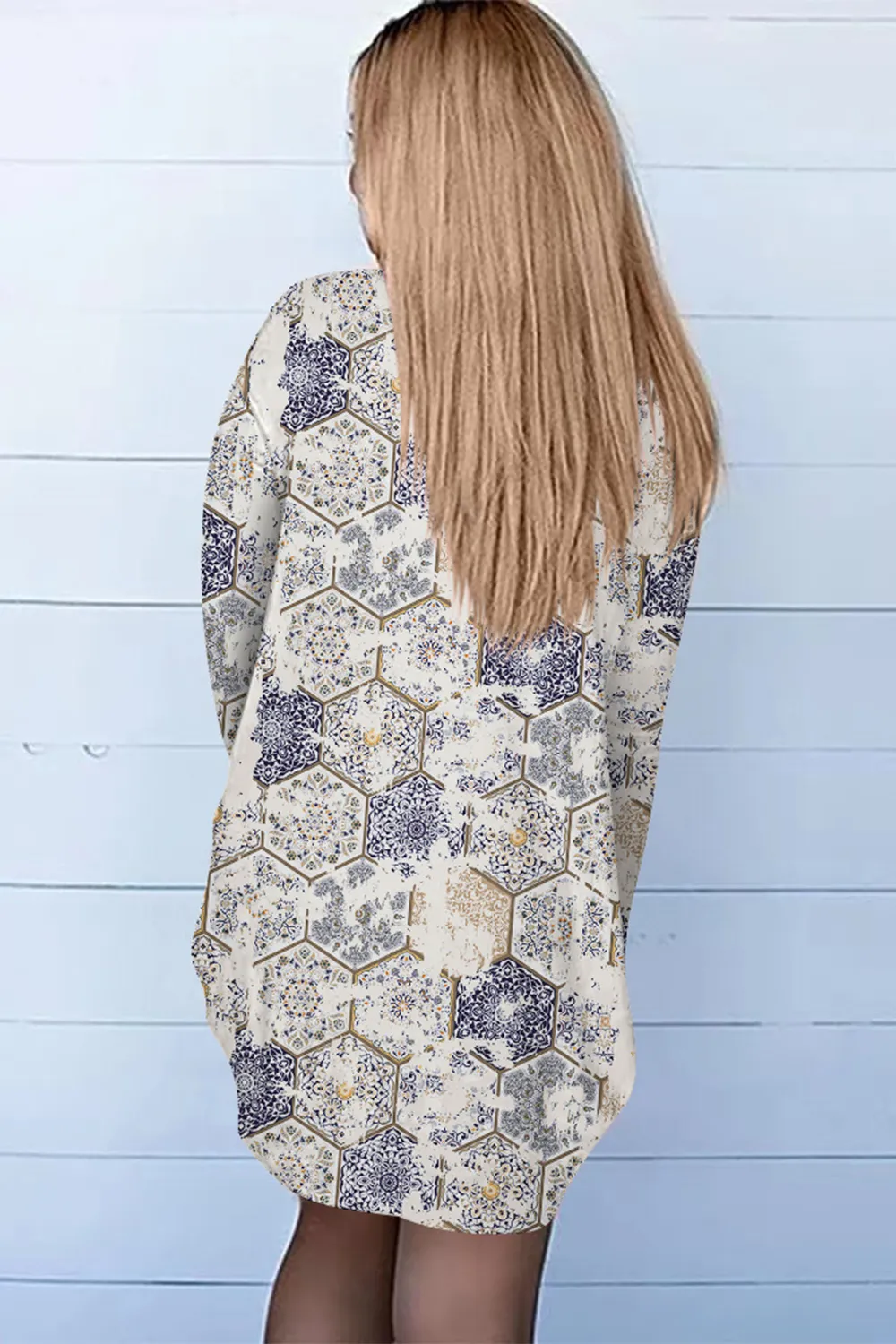 Printed Long Sleeve Cardigan, image 14