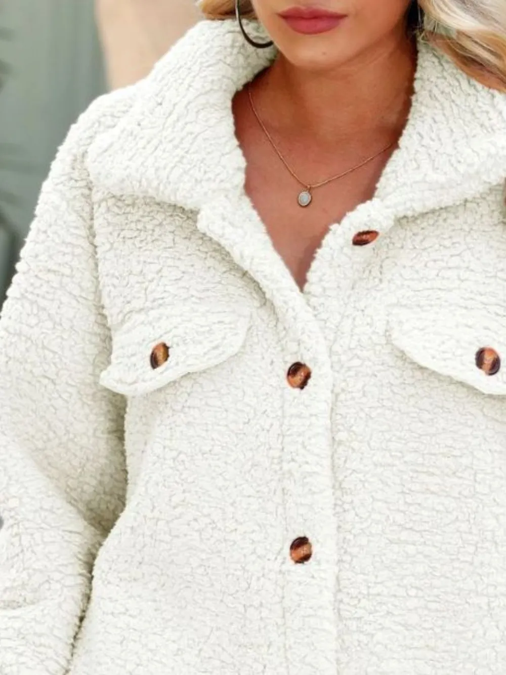 Button Down Collared Coat, image 10