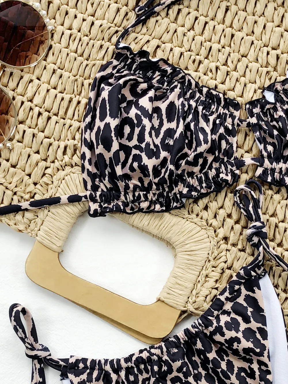 Frill Trill Halter Neck Bikini Set, image 5