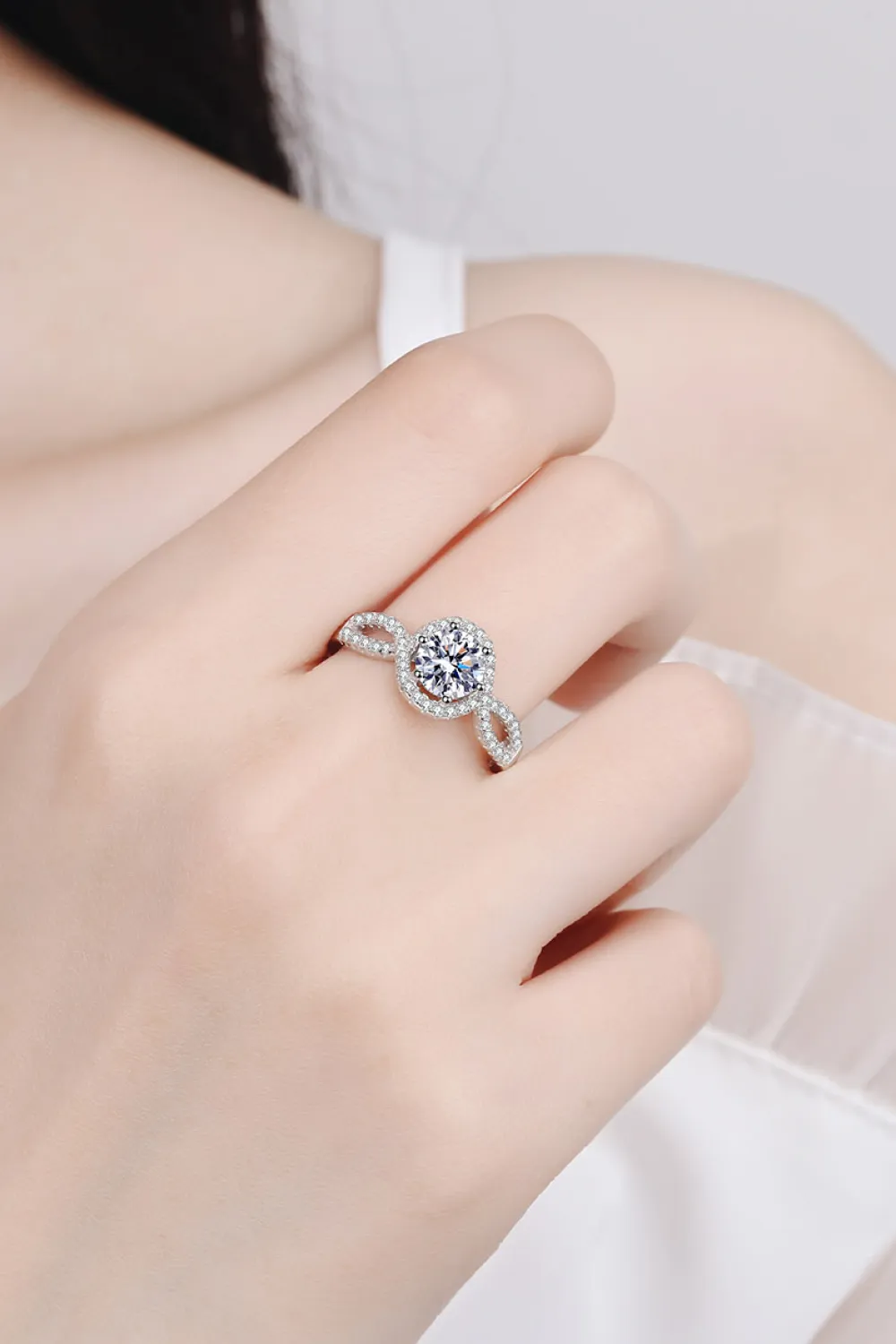 Feel The Joy 925 Sterling Silver Moissanite Ring, image 3