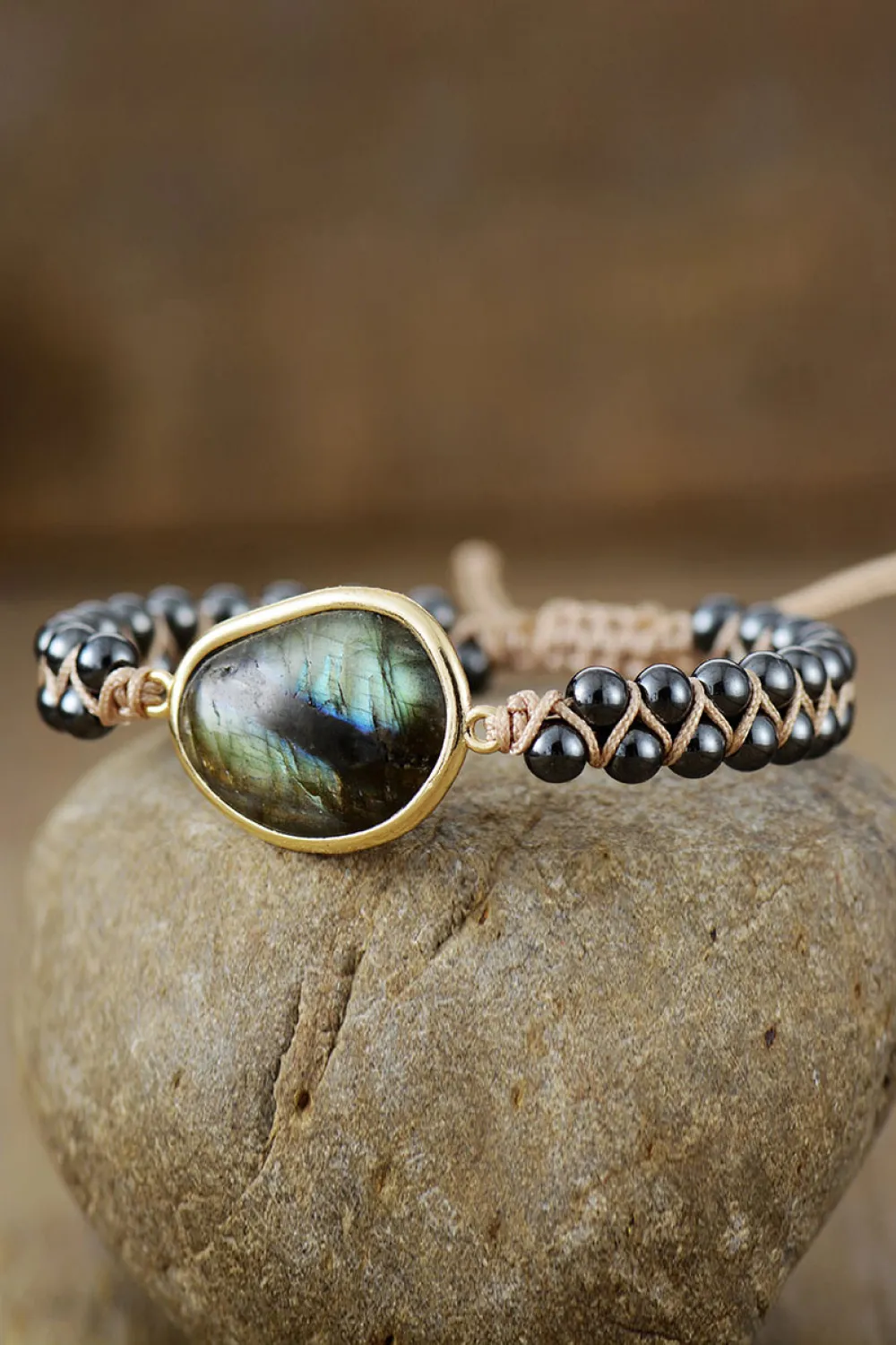Natural Stone Beaded Bracelet, image 2