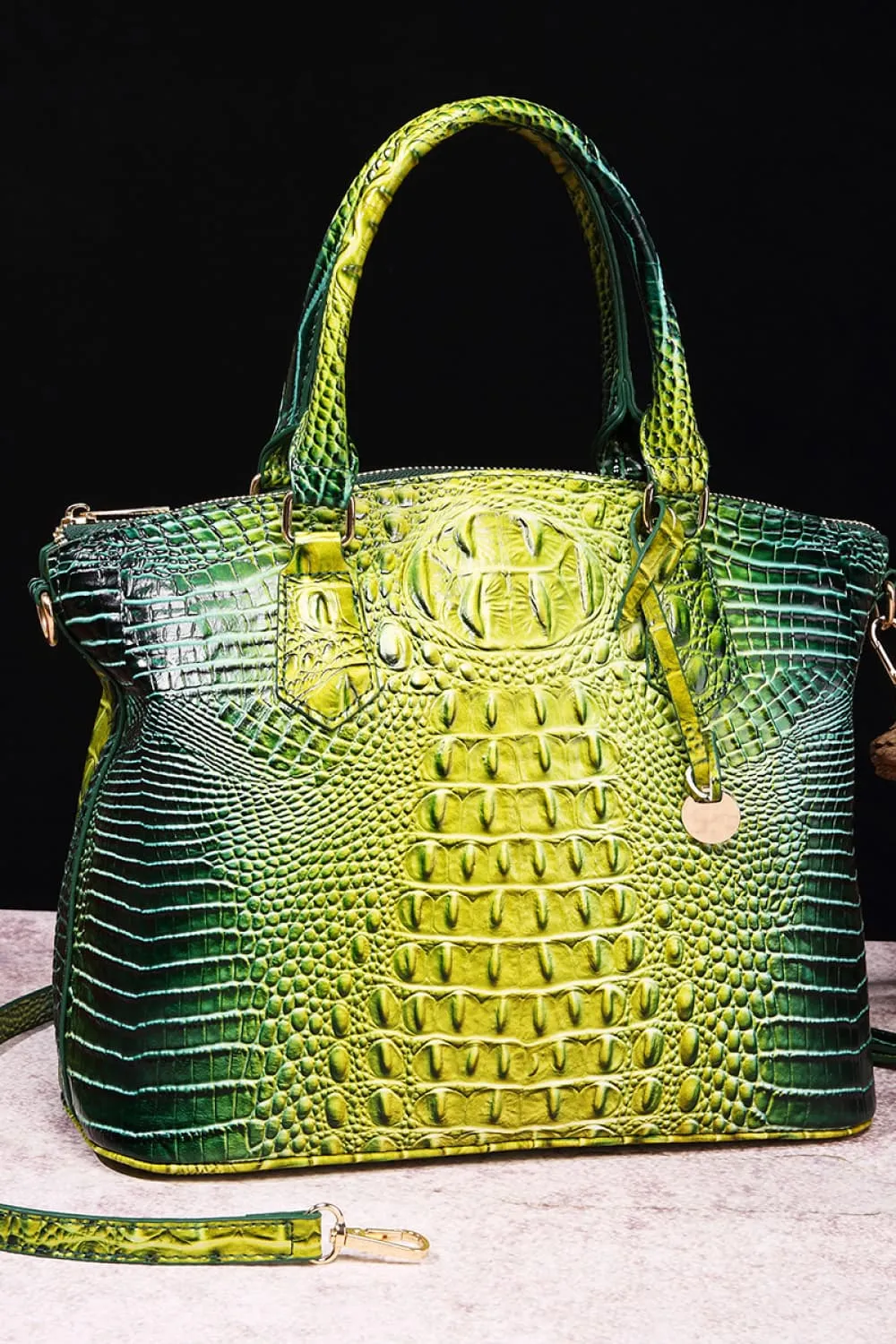 Gradient PU Leather Handbag, image 3