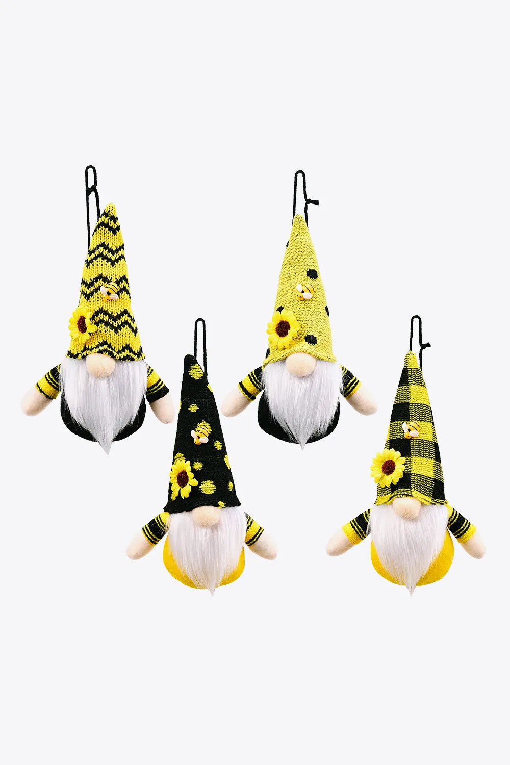Random 4-Pack Sunflower Faceless Gnome Ornaments, image 9