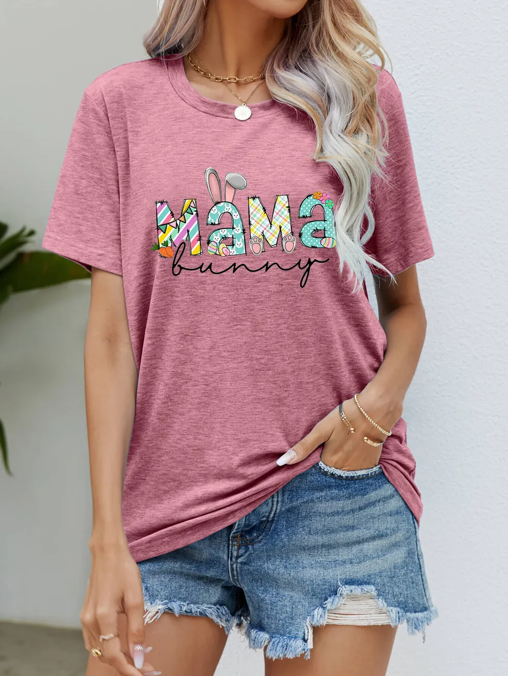 MAMA BUNNY Easter Graphic Tee, image 13