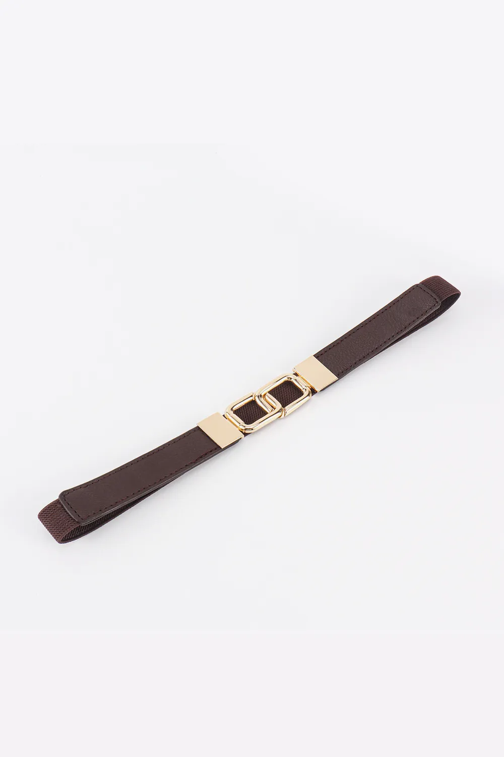 Geometric Double Buckle Elastic Belt, image 15