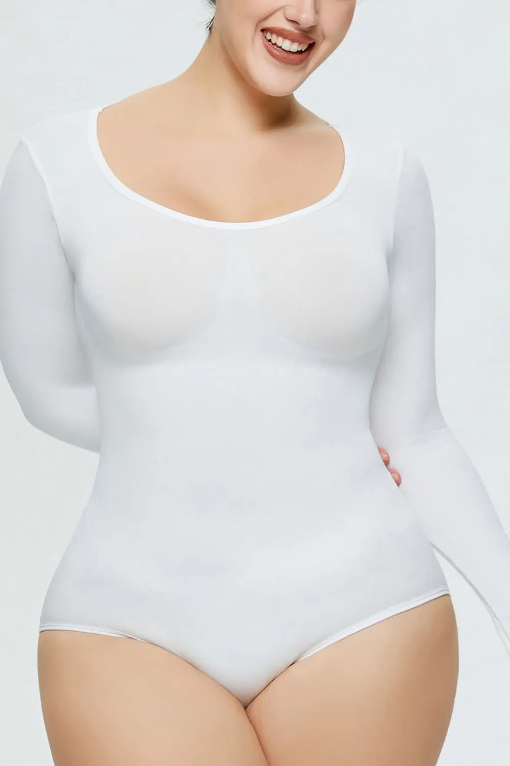 Long Sleeve Shaping Bodysuit, image 3