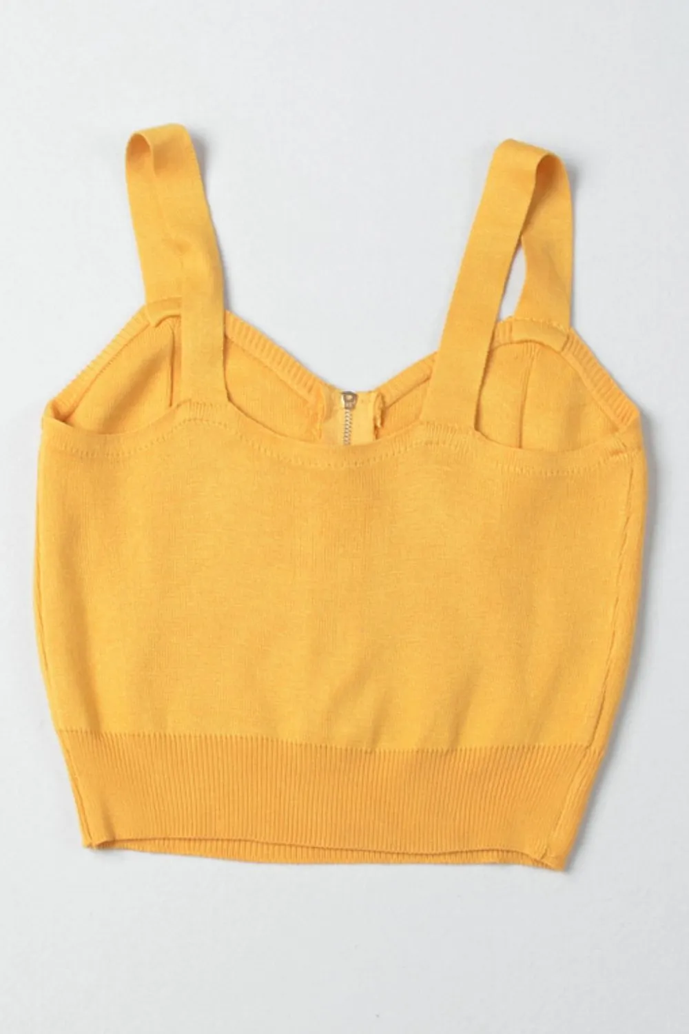 Zip-Up Cutout Sleeveless Knit Top, image 2