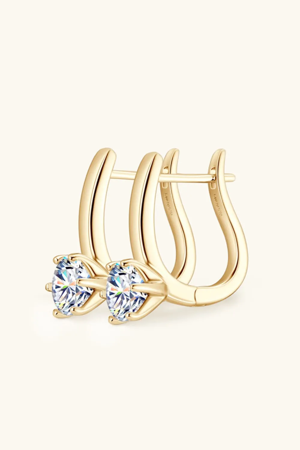 2 Carat Moissanite 925 Sterling Silver Earrings, image 2