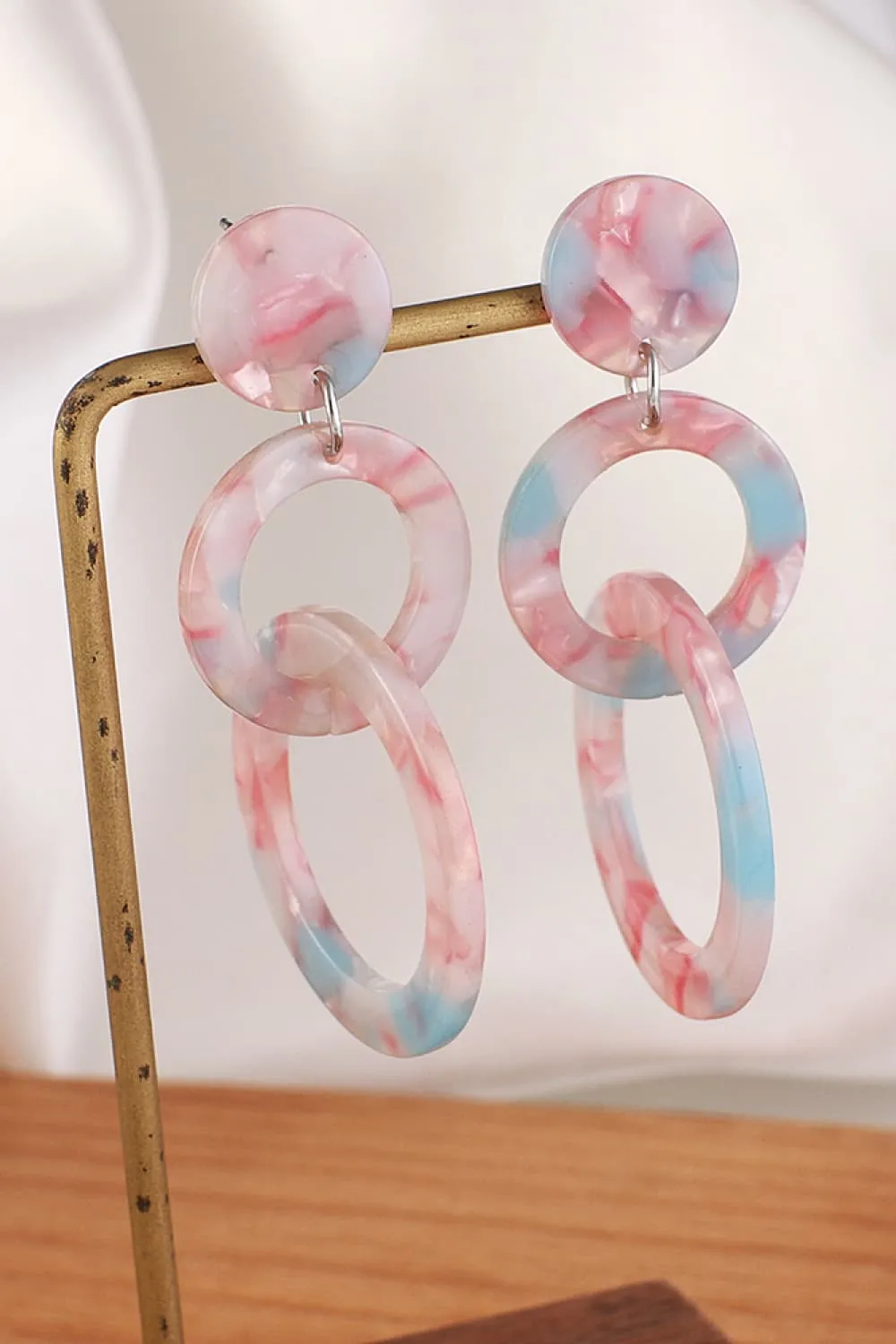 Acrylic Double-Hoop Earrings, image 5