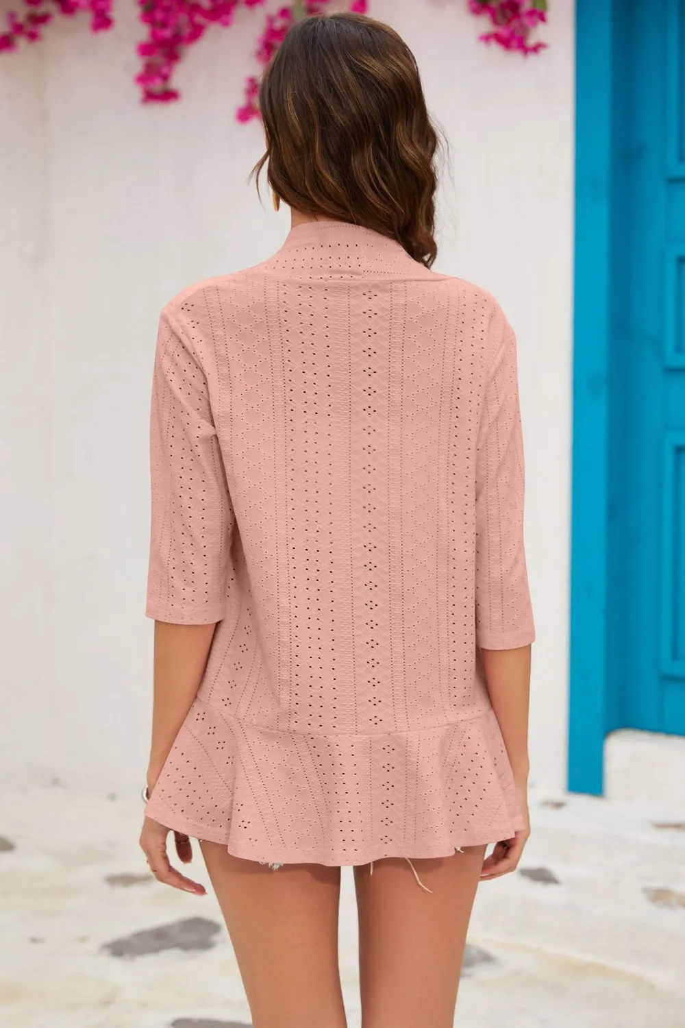 Half Sleeve Open Front Cardigan, image 24