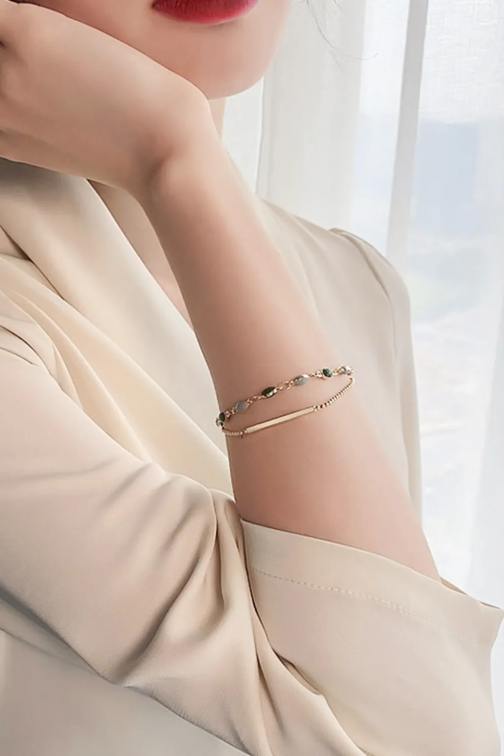 Alloy Double-Layered Bracelet, image 4