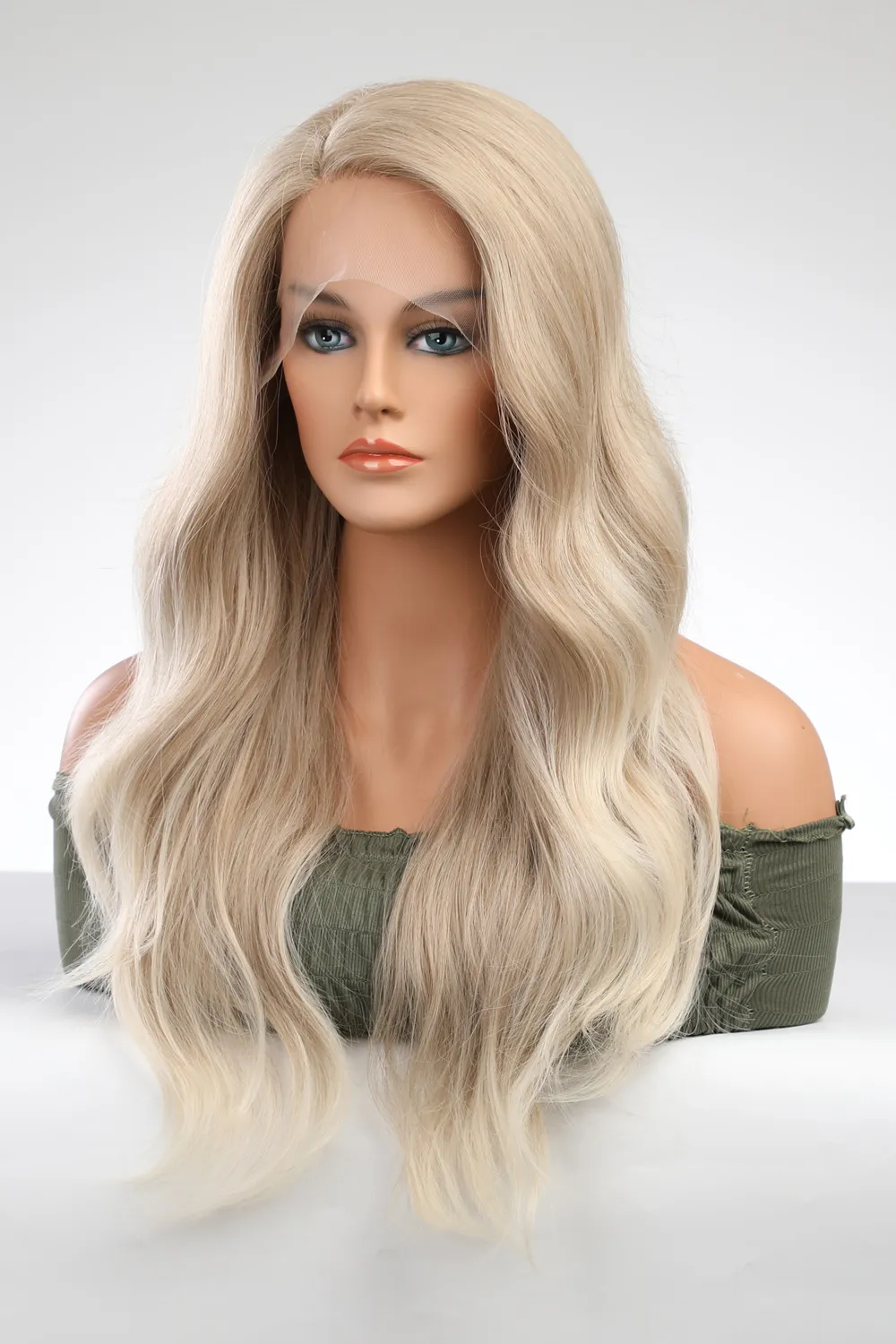 13*2" Lace Front Wigs Synthetic Long Wave 25" 150% Density, image 4