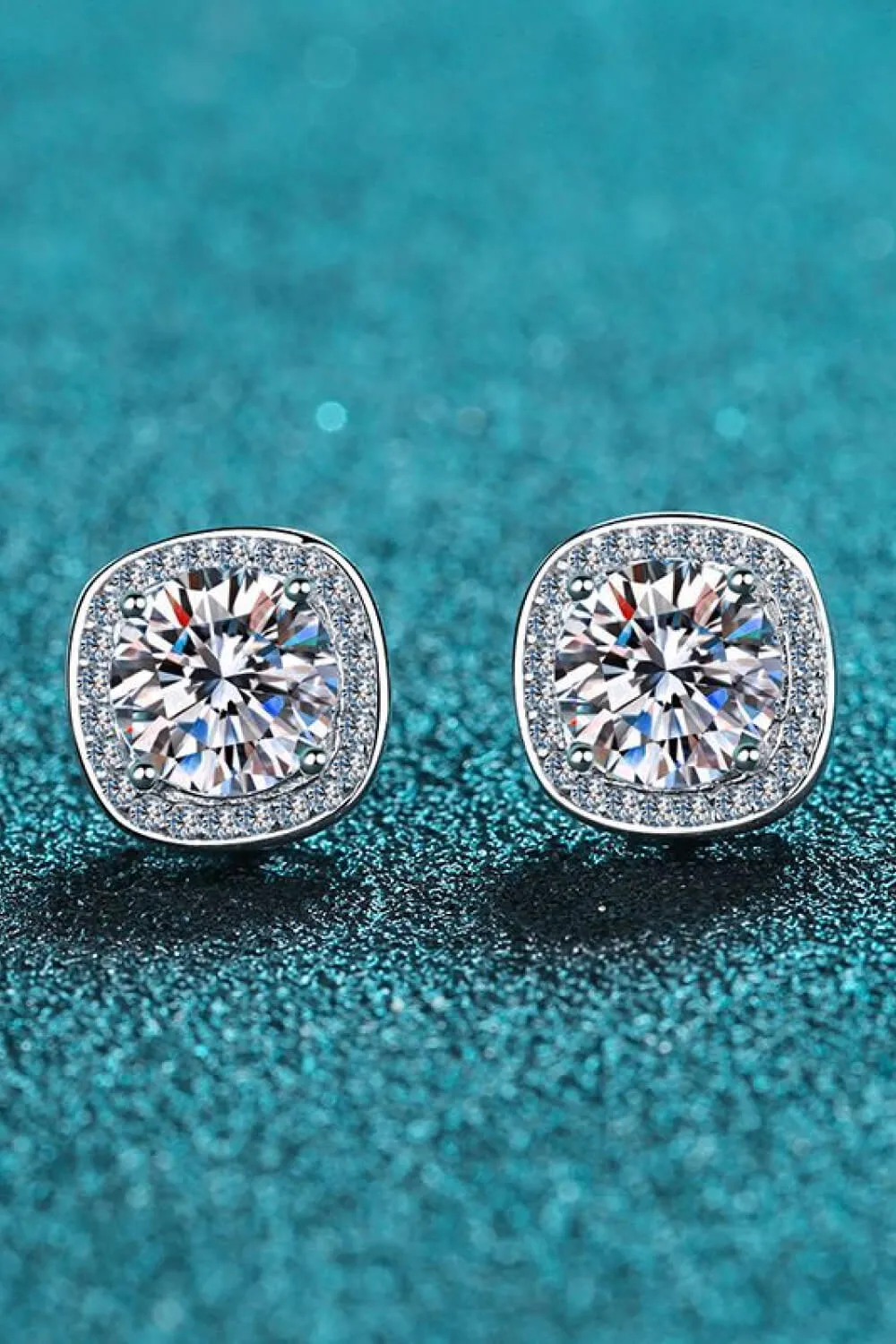 Let Me Love You 1 Carat Moissanite Stud Earrings, image 2